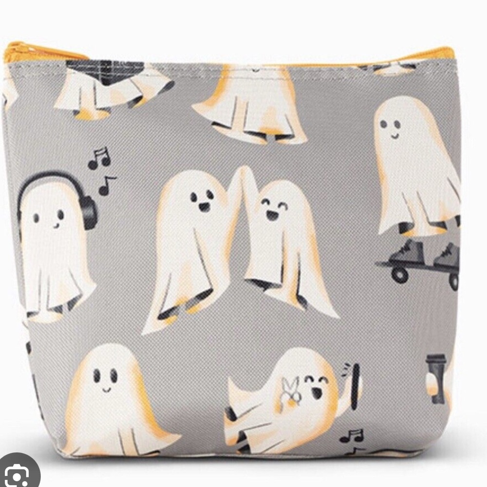 NWT Thirty-One Gifts Snack & Go Pouch *Playful Ghosts*